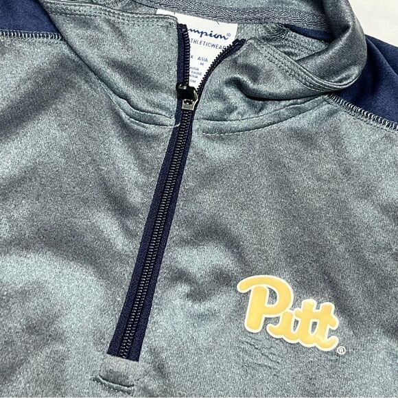 Pittsburgh Pitt Panthers Champion 1/4 Zip Pullover Jacket Men's Small NWT New - Picture 3 of 4